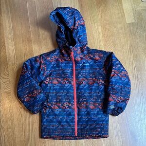 Columbia Youth Patterned Blue and Red winter coat